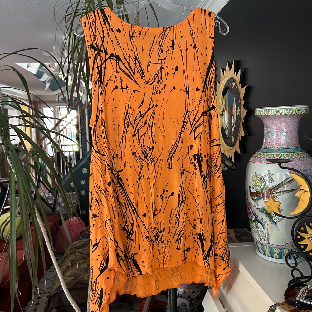 Orange Splatter Tank Top - Picture 14 of 16